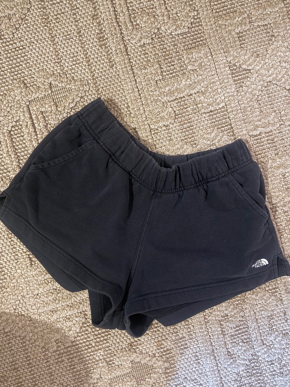 The North Face Black Women's cotton sweatshirt shorts with Logo Sz small